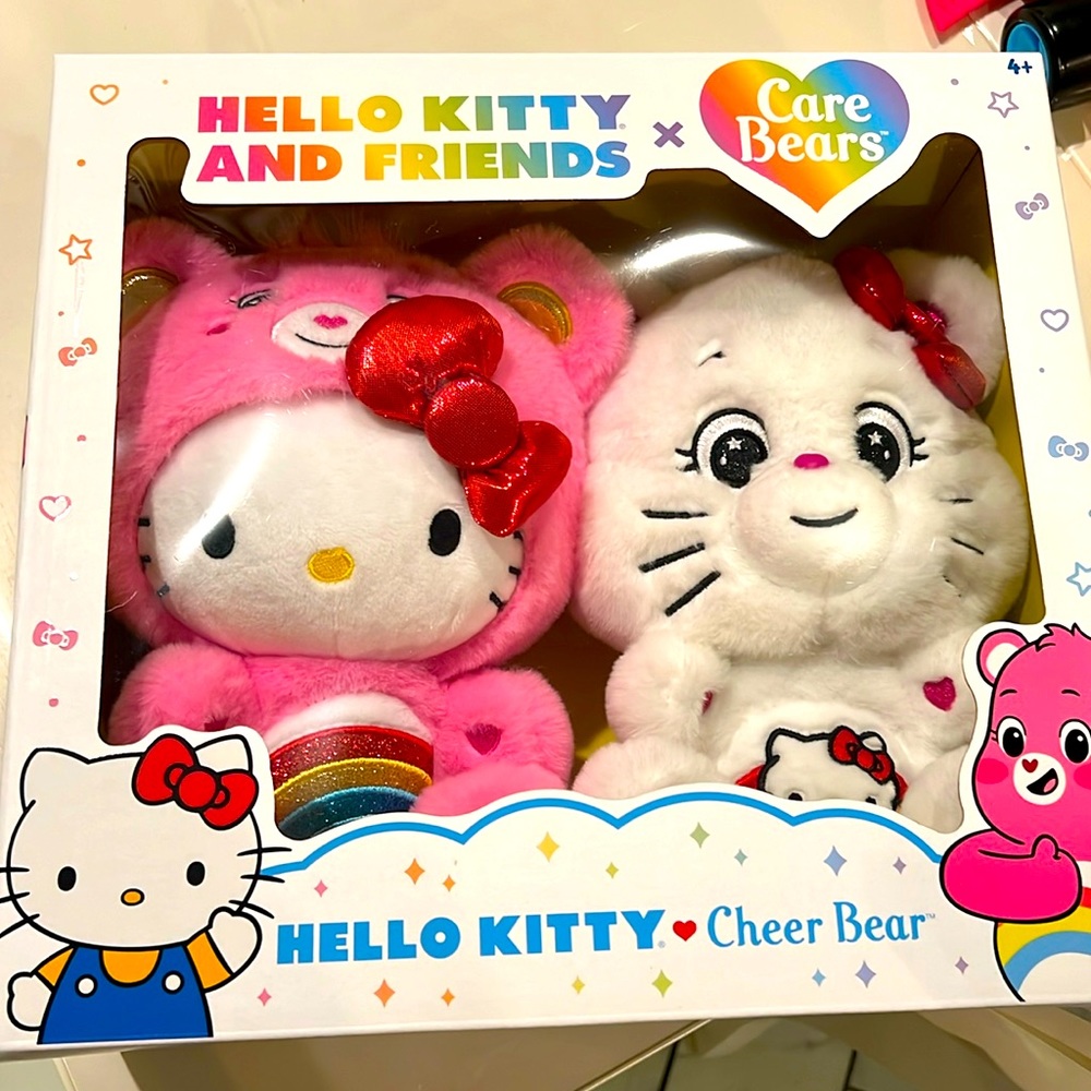 hello kitty Care Bears set of two New in box